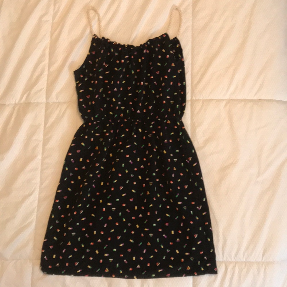 Geometric print dress